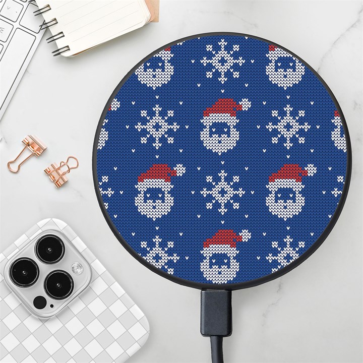 Santa Clauses Wallpaper Wireless Fast Charger(Black)