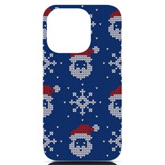 Santa Clauses Wallpaper Iphone 14 Pro Black Uv Print Case by artworkshop