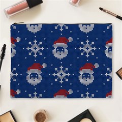 Santa Clauses Wallpaper Cosmetic Bag (xl) by artworkshop