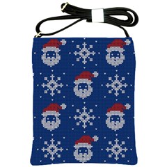 Santa Clauses Wallpaper Shoulder Sling Bag by artworkshop