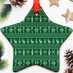 Wallpaper Ugly Sweater Backgrounds Christmas Ornament (star) by artworkshop