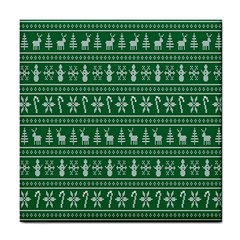 Wallpaper Ugly Sweater Backgrounds Christmas Tile Coaster by artworkshop