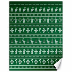 Wallpaper Ugly Sweater Backgrounds Christmas Canvas 18  X 24 