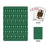 Wallpaper Ugly Sweater Backgrounds Christmas Playing Cards Single Design (Rectangle) Back