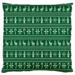 Wallpaper Ugly Sweater Backgrounds Christmas Large Cushion Case (Two Sides) Front