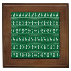 Wallpaper Ugly Sweater Backgrounds Christmas Framed Tile by artworkshop