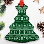 Wallpaper Ugly Sweater Backgrounds Christmas Ornament (Christmas Tree)  Front