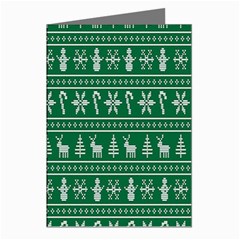 Wallpaper Ugly Sweater Backgrounds Christmas Greeting Cards (pkg Of 8) by artworkshop