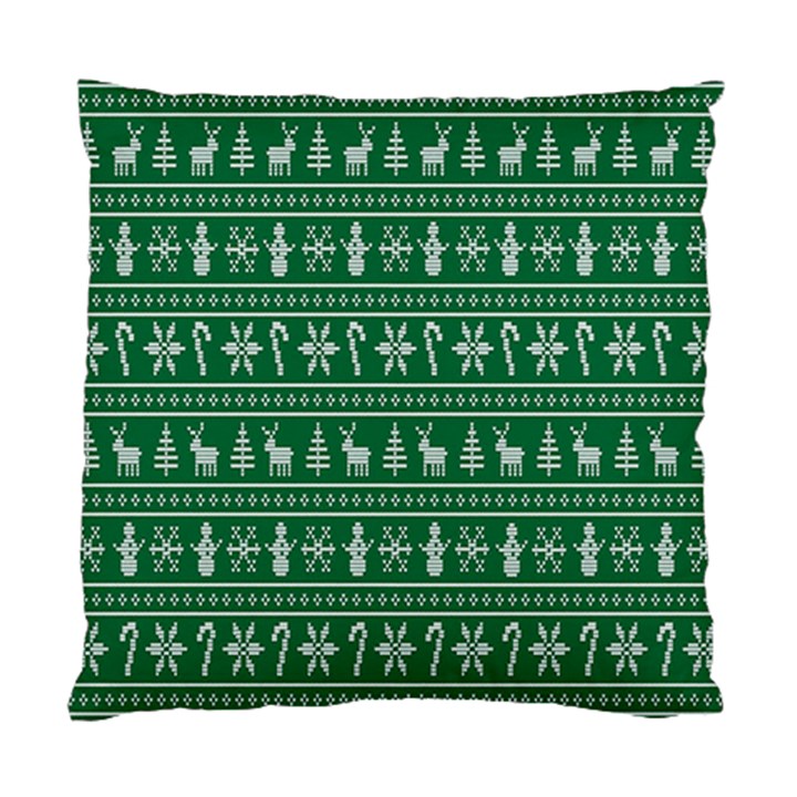 Wallpaper Ugly Sweater Backgrounds Christmas Standard Cushion Case (Two Sides)