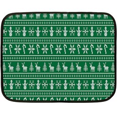 Wallpaper Ugly Sweater Backgrounds Christmas Two Sides Fleece Blanket (mini) by artworkshop