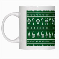 Wallpaper Ugly Sweater Backgrounds Christmas White Mug by artworkshop