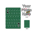 Wallpaper Ugly Sweater Backgrounds Christmas Playing Cards 54 Designs (Mini) Front - SpadeQ