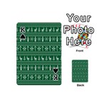 Wallpaper Ugly Sweater Backgrounds Christmas Playing Cards 54 Designs (Mini) Front - SpadeK