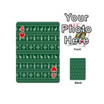 Wallpaper Ugly Sweater Backgrounds Christmas Playing Cards 54 Designs (Mini) Front - Heart4