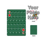 Wallpaper Ugly Sweater Backgrounds Christmas Playing Cards 54 Designs (Mini) Front - Heart7