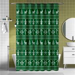 Wallpaper Ugly Sweater Backgrounds Christmas Shower Curtain 48  x 72  (Small)  Curtain(48  X 72 )