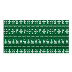 Wallpaper Ugly Sweater Backgrounds Christmas Satin Shawl 45  X 80  by artworkshop