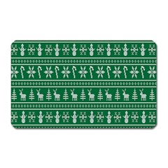 Wallpaper Ugly Sweater Backgrounds Christmas Magnet (rectangular) by artworkshop