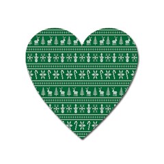 Wallpaper Ugly Sweater Backgrounds Christmas Heart Magnet by artworkshop