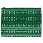 Wallpaper Ugly Sweater Backgrounds Christmas Cosmetic Bag (XXL) Front