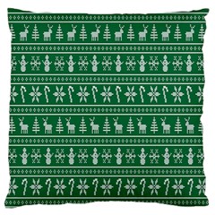 Wallpaper Ugly Sweater Backgrounds Christmas Standard Premium Plush Fleece Cushion Case (two Sides) by artworkshop