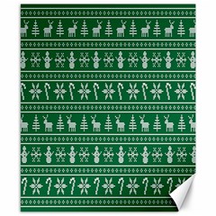 Wallpaper Ugly Sweater Backgrounds Christmas Canvas 8  X 10  by artworkshop