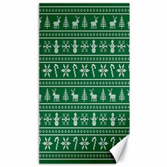 Wallpaper Ugly Sweater Backgrounds Christmas Canvas 40  X 72  by artworkshop