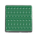 Wallpaper Ugly Sweater Backgrounds Christmas Memory Card Reader (Square 5 Slot) Front