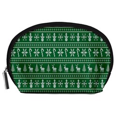 Wallpaper Ugly Sweater Backgrounds Christmas Accessory Pouch (large) by artworkshop