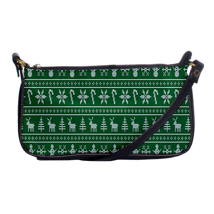 Wallpaper Ugly Sweater Backgrounds Christmas Shoulder Clutch Bag