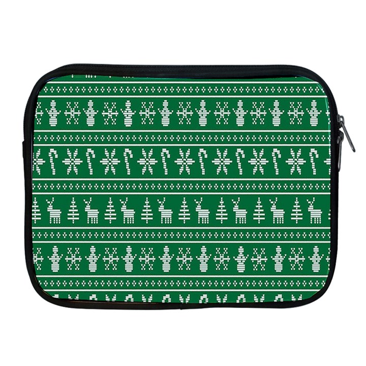 Wallpaper Ugly Sweater Backgrounds Christmas Apple iPad 2/3/4 Zipper Cases