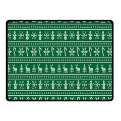 Wallpaper Ugly Sweater Backgrounds Christmas Two Sides Fleece Blanket (small)