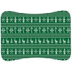 Wallpaper Ugly Sweater Backgrounds Christmas Velour Seat Head Rest Cushion by artworkshop