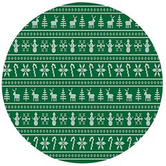 Wallpaper Ugly Sweater Backgrounds Christmas Wooden Bottle Opener (round) by artworkshop