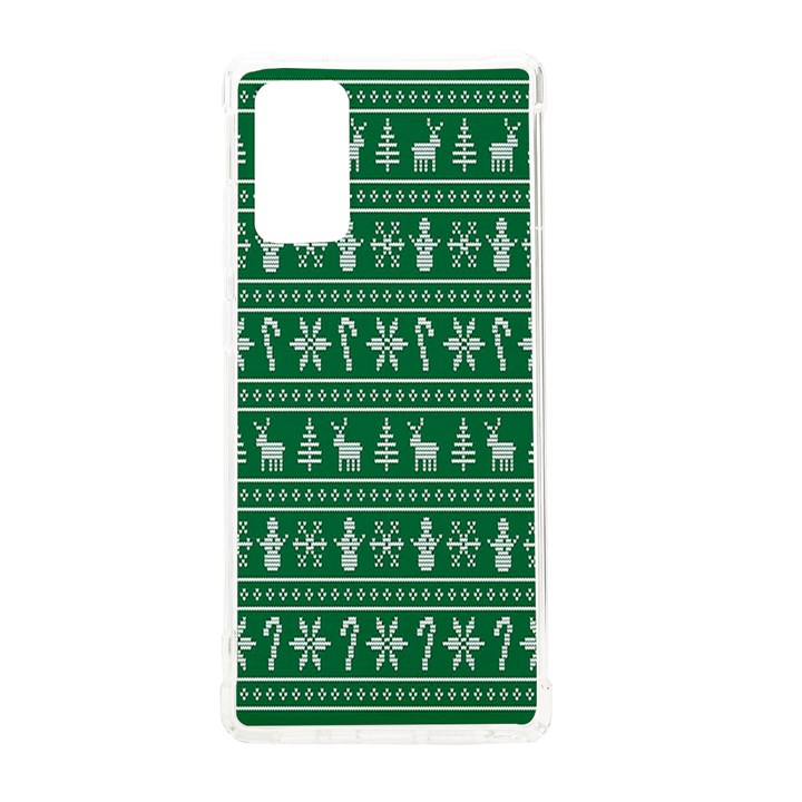 Wallpaper Ugly Sweater Backgrounds Christmas Samsung Galaxy Note 20 TPU UV Case