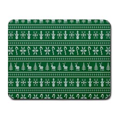 Wallpaper Ugly Sweater Backgrounds Christmas Small Mousepad by artworkshop