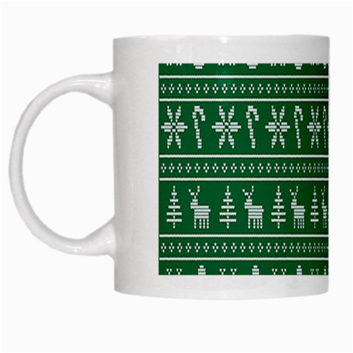 Wallpaper Ugly Sweater Backgrounds Christmas White Mug