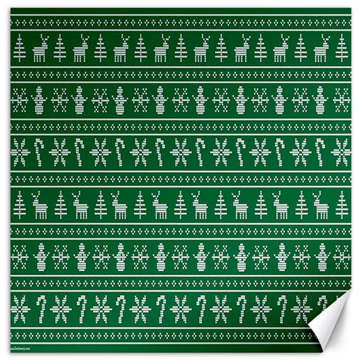 Wallpaper Ugly Sweater Backgrounds Christmas Canvas 20  x 20 