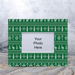 Wallpaper Ugly Sweater Backgrounds Christmas White Tabletop Photo Frame 4 x6  by artworkshop