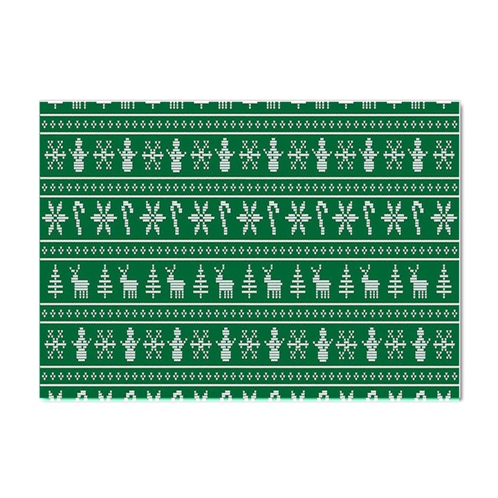 Wallpaper Ugly Sweater Backgrounds Christmas Crystal Sticker (A4)