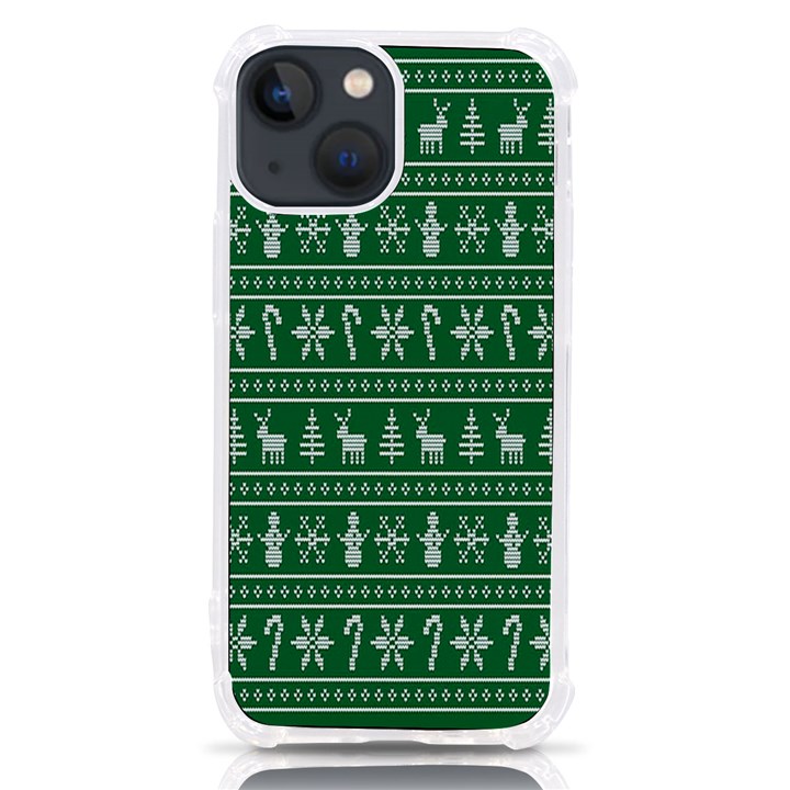 Wallpaper Ugly Sweater Backgrounds Christmas iPhone 13 mini TPU UV Print Case