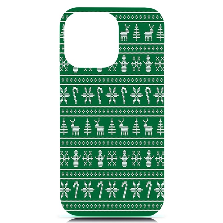 Wallpaper Ugly Sweater Backgrounds Christmas iPhone 14 Pro Max Black UV Print Case