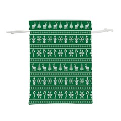 Wallpaper Ugly Sweater Backgrounds Christmas Lightweight Drawstring Pouch (l)