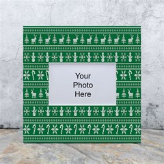 Wallpaper Ugly Sweater Backgrounds Christmas White Box Photo Frame 4  X 6  by artworkshop