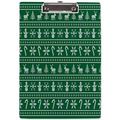 Wallpaper Ugly Sweater Backgrounds Christmas A4 Acrylic Clipboard by artworkshop