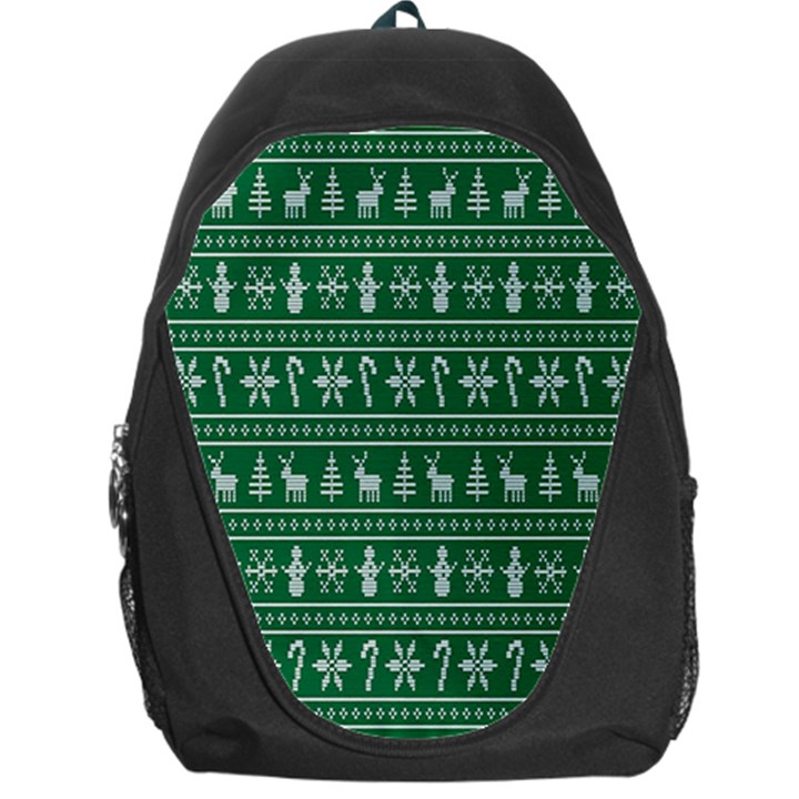 Wallpaper Ugly Sweater Backgrounds Christmas Backpack Bag