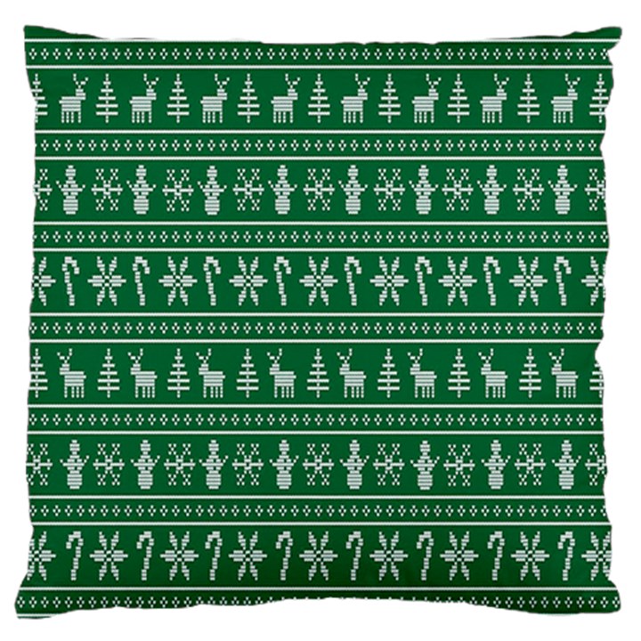 Wallpaper Ugly Sweater Backgrounds Christmas Standard Premium Plush Fleece Cushion Case (One Side)