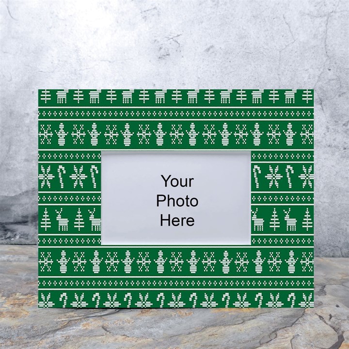 Wallpaper Ugly Sweater Backgrounds Christmas White Tabletop Photo Frame 4 x6 