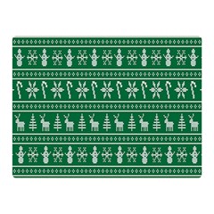 Wallpaper Ugly Sweater Backgrounds Christmas Two Sides Premium Plush Fleece Blanket (mini)