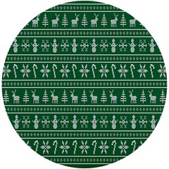 Wallpaper Ugly Sweater Backgrounds Christmas Uv Print Round Tile Coaster